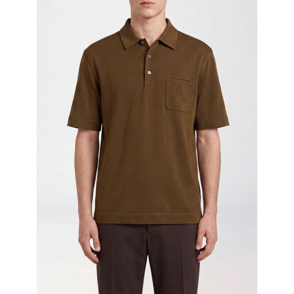 Zegna Polo Shirt Men Grass Green